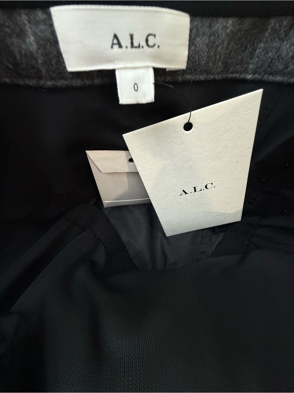 NWT A.L.C. Renee Top in Grey Melange Strapless Wool Blend Size 0 - Picture 6 of 10
